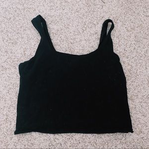 Black Cropped Tank